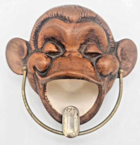 Vintage 1960 Treasure Craft Monkey Head Ceramic Ashtray Incense Burner - Picture 2 of 7