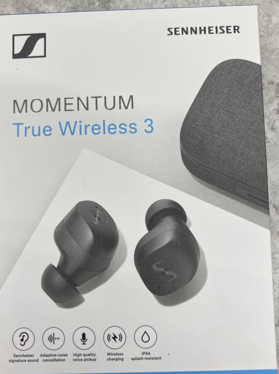 Sennheiser Momentum True Wireless 3 Bluetooth Earbuds - Black | eBay