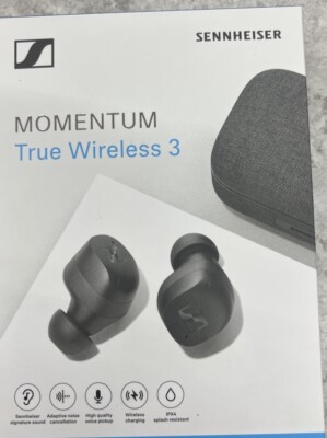 Sennheiser Momentum True Wireless 3 Bluetooth Earbuds - Black | eBay