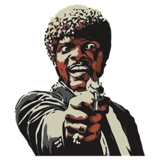 Pulp fiction sticker Jules Winnfield weatherproof bumper vinyl decal