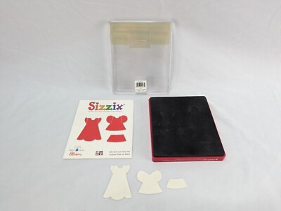 sizzix dress die cut Sizzix Large Red Original Die Cutter ~ DRESS & ACCESSORIES ~ Dress Stand, Purse