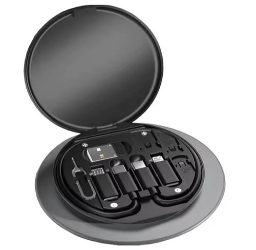 Custodia Cavo Multifunzione Portatile 5 in 1 65W Ricarica Rapida Cavo Accessori Box - Foto 14 di 16