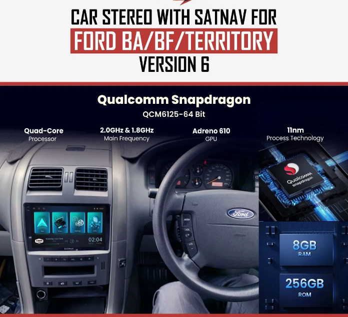 Kayhan Audio V6 head unit for ba/bf ford falcon | Android Auto | Apple CarPlay