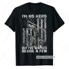 Proud Power Lineman T-Shirt I Walked Beside Heroes Electricial Linesman Tee Gift