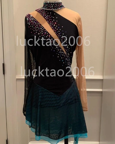 Figure skating Dress Ice Skating Baton Twirling Dance Gymnastics Costume 88185