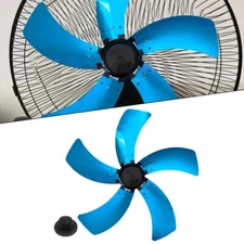 18 Inch Household Aluminum 5-blade Electric Fan Blade With Nut Cover Base