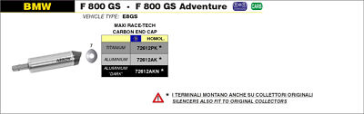 Auspuffanlage Maxi RACE-TECH Genehmigt Neu&ovp ARROW BMW F 800 GS Adv 13-18