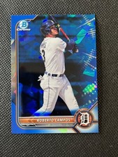 2022 Bowman Draft Sapphire Roberto Campos #BDC-39 Prospect Tigers