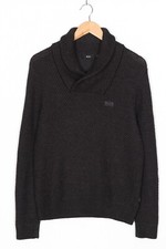 HUGO BOSS Bard Jumper Sweater Men Size S Shawl Neck Wool Acrylic Knit VR2444