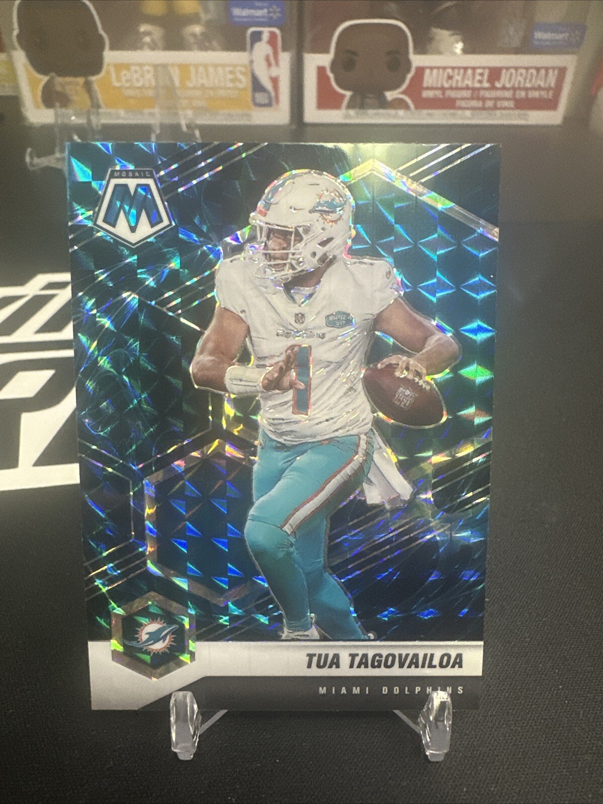 2021 Panini Mosaic Tua Tagovailoa Genesis Prizm SP #122 Dolphins GEM MINT