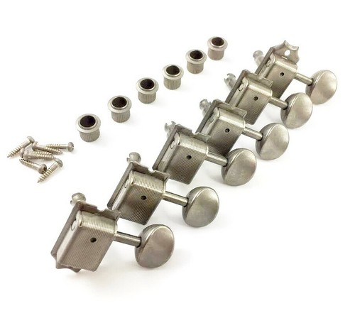 Fender Road Worn Aged/Relic Vintage Tuners for Strat/Tele Guitar 099-7201-000 - Afbeelding 1 van 2