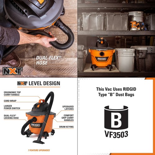 Ridgid 9 gal. 4.25-Peak HP NXT Wet/Dry VAC