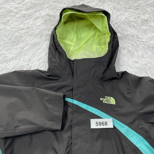 The North Face Jacket Girls Medium 10/12 Gray Hyvent Shell Full Zip Hooded - Picture 15 of 15