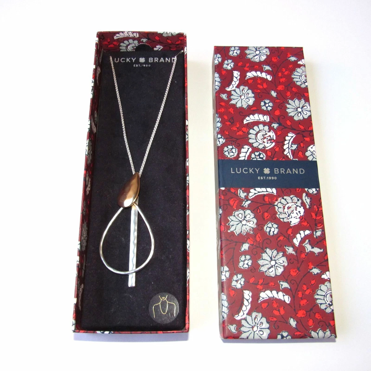 Lucky Brand Semi Precious Accents Necklace Fashion Jewelry