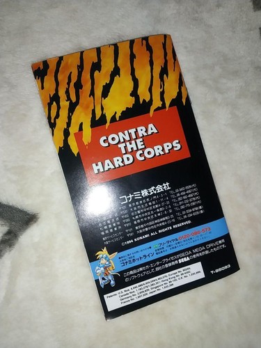 CONTRA HARD CORPS Sega Mega Drive Genesis Konami sparatutto d'azione in scatola Giappone usato - Foto 6 di 10