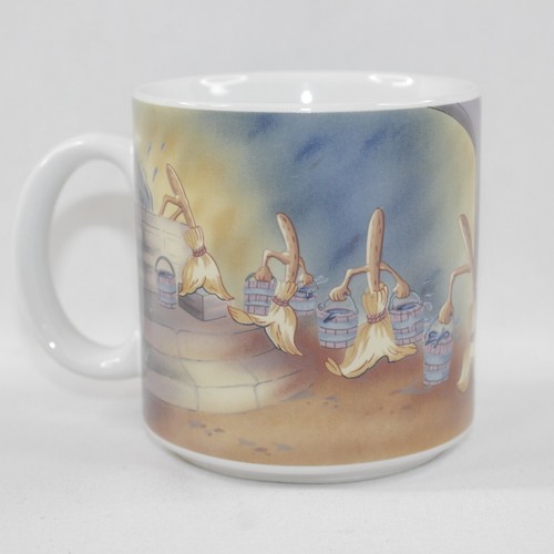VTG Walt Disney Fantasia Sorcerers Apprentice Wizard Coffee Cup/Mug in Box Japan - Picture 9 of 13