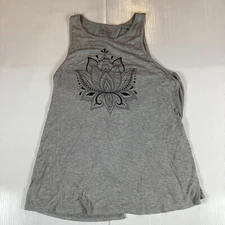 Miken Flow Womens Tank Top Shirt Top Size M Sleeveless Pullover Casual Gray