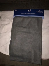 NEW JUNCTURE MENS GREY FLEECE SCARF
