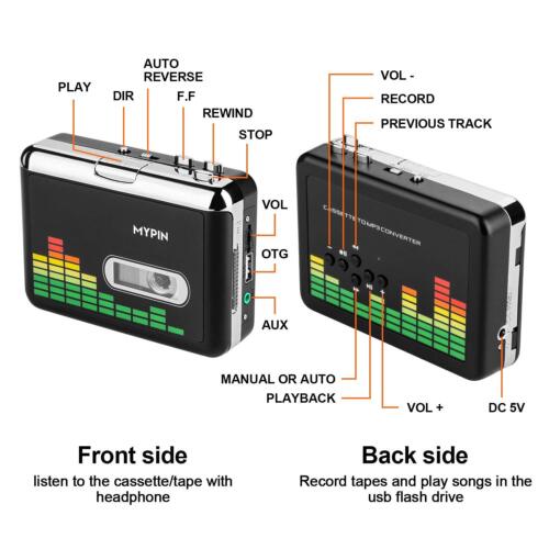 USB Cassette to MP3 Converter Portable Walkman Cassette Audio Music Player Tape- - Picture 2 of 12