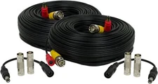 2 X 100Ft Video&Power Cable for Night Owl HD CCTV Security Camera Wire Cord