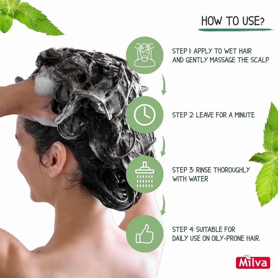 Natürlicher Brennnessel Extrakt Haarshampoo mit bulgarischen Kräutern von Milva - 200 ml - Bild 3 von 4