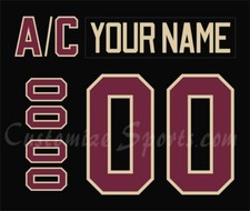 Peterborough Petes Customized Number Kit for 2014-2015 Away Black Uniform