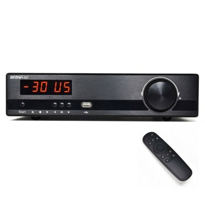 BRZHIFI X21 Audiophile Power Amplifier 2.1Ch Bluetooth Amp Digital Decoder HD ts