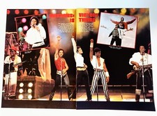 THE JACKSONS~VICTORY TOUR~1984 CENTERFOLD 3-PAGE POSTER~MAGAZINE PINUP CLIPPING
