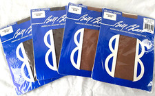 LOT 4 PR..VTG..BILL BLASS DESIGNER..PANTYHOSE..BEIGE  BLACK 3X..NIP