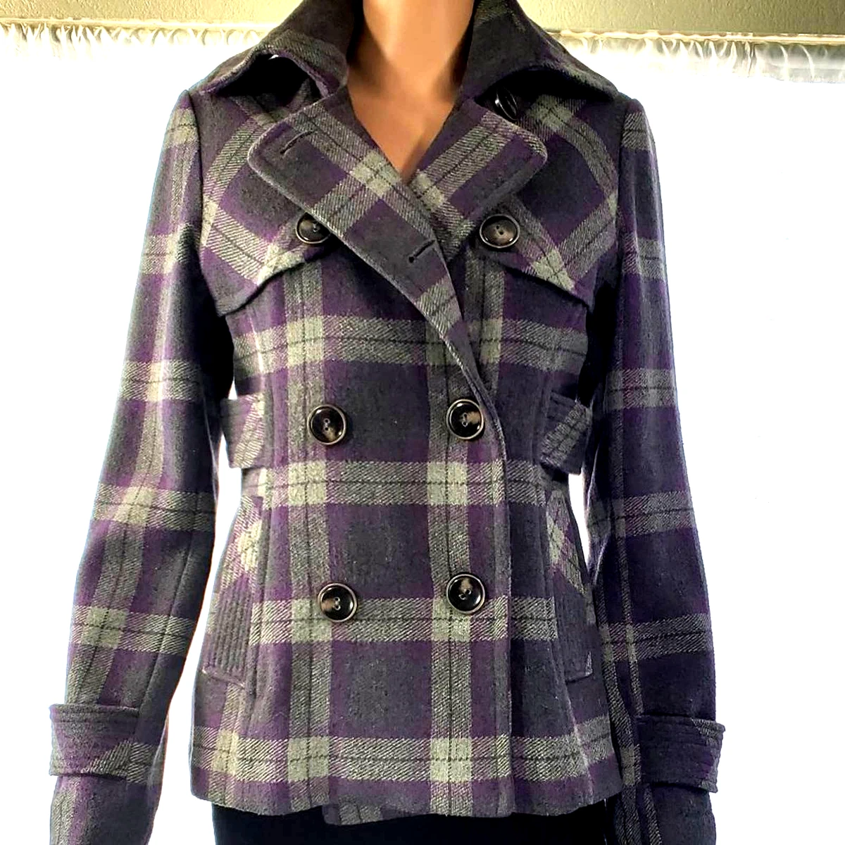 HYDRAULIC Pea Coat Gray Coats, Jackets & Vests for Women for sale