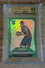 2015 PANINI PRIZM GREEN #348 KRISTAPS PORZINGIS RC ROOKIE BGS 9.5