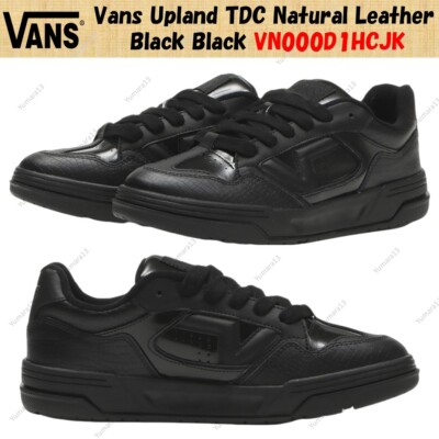 Vans Upland TDC Natural Leather Black Black VN000D1HCJK Men's Size