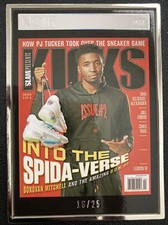 Donovan Mitchell 2021-22 Panini Noir SLAM! Kicks /25 #5 SSP Case Hit