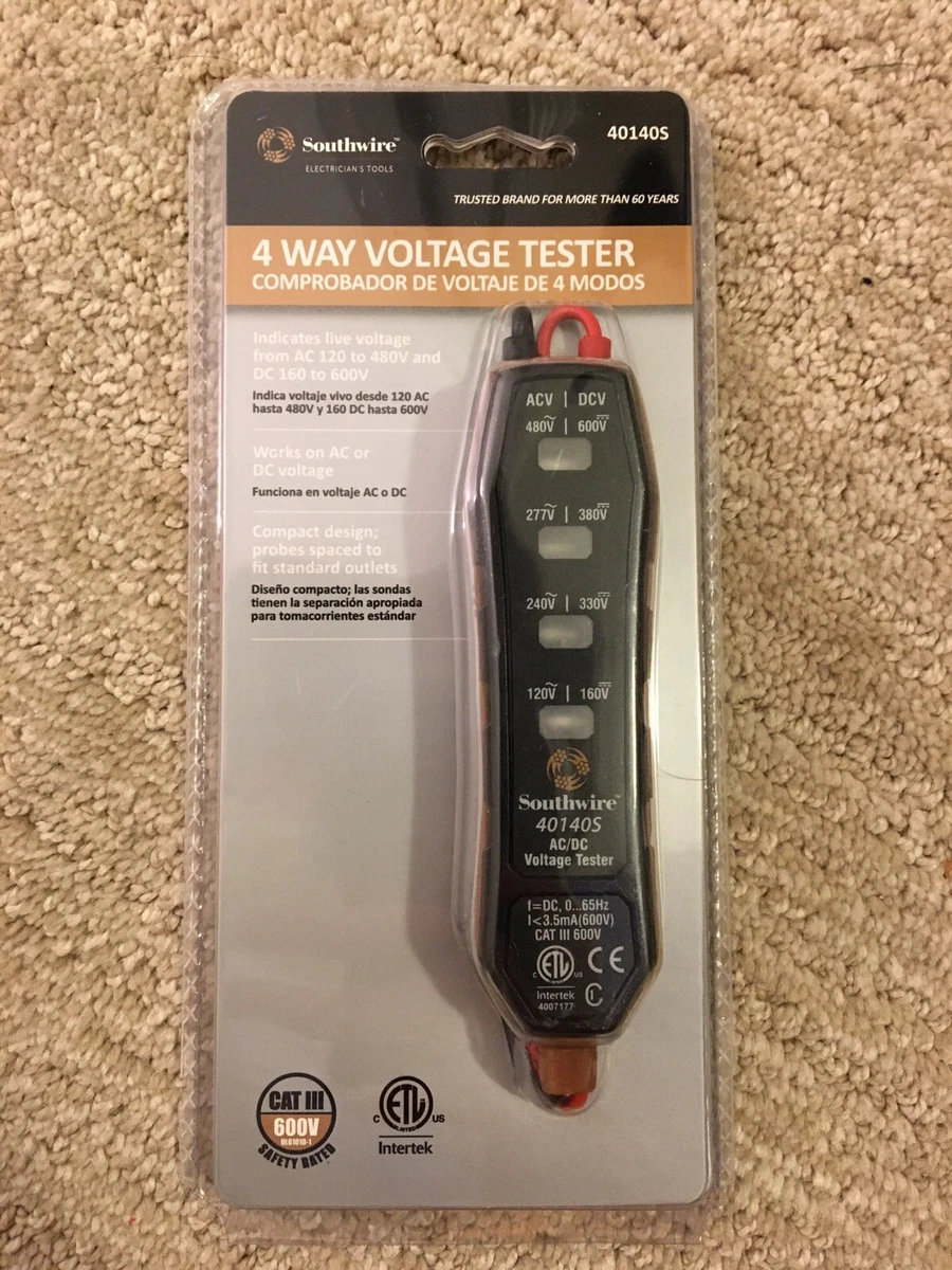 Southwire 4 Way Voltage Tester 40140S JH 6232 NEW