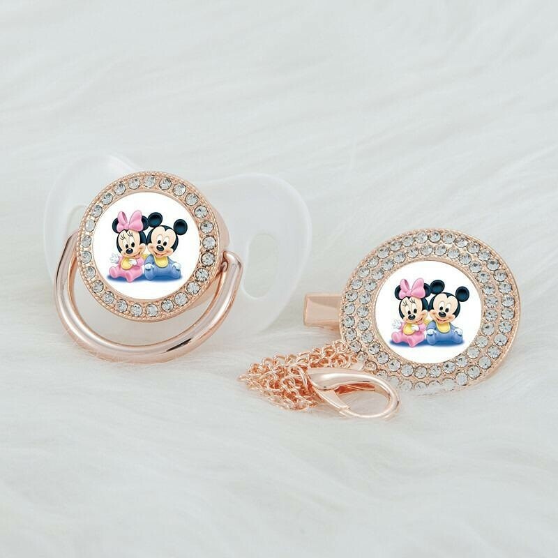 Baby Schnullerkette schnuller mit Kette Disney Minnie - Mickey Mouse Maus