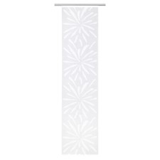 Flächenvorhang Schiebevorhang Schiebegardiene Polyester Creme Weiß 60 x 245 cm