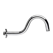 BRACCIO DOCCIA CURVO IN OTTONE PESANTE CROMATO                         cm 29