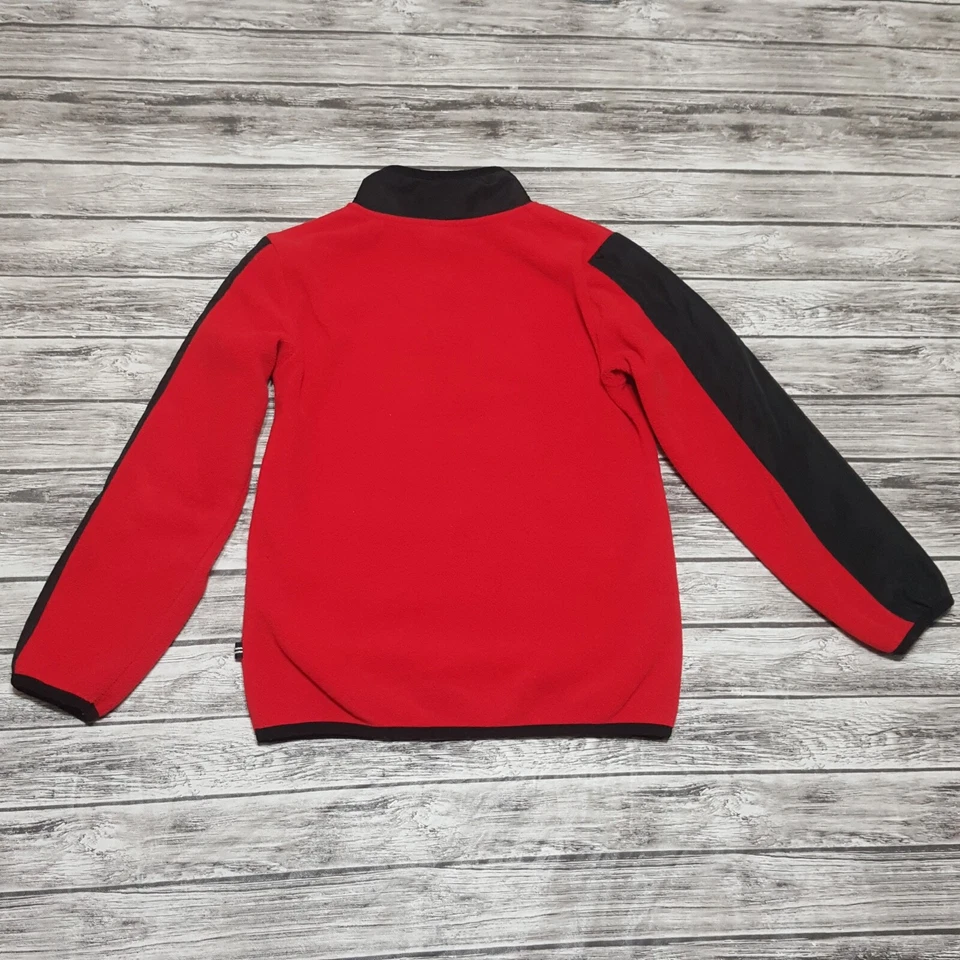 Suéter polar Nautica talla 7 niños cuarto cremallera niños rojo Foto 3 de 4