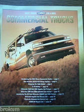MINT 2001 CHEVROLET CHEVY COMMERCIAL TRUCKS BROCHURE