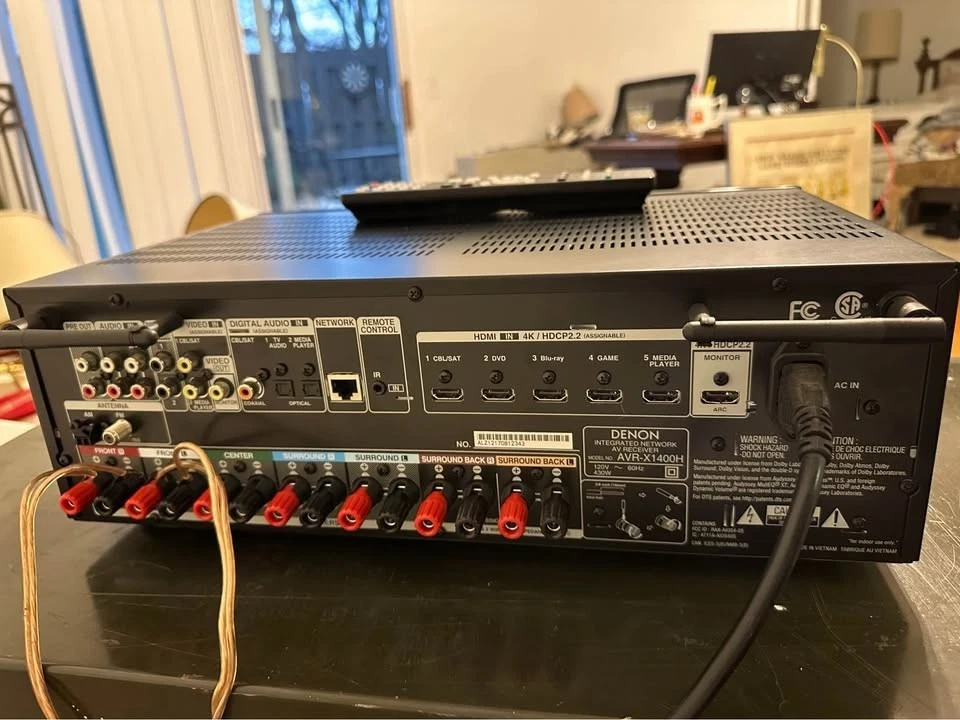 Denon AVR-X1400H 7.2 Channel Full 4K Ultra HD AV Receiver - MINT! - Image 2 of 4