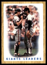 Giants Leaders 1987 Topps #231 Giants MLB READ FREE SHIPPING AutographDen