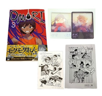 Omori vol.3 Japanese comic With First printed limited cards and 4P leaflet