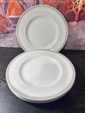 (4) Kate Spade New York Charlotte Street East grey porcelain accent plate 9.25”