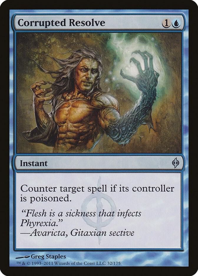 Corrupted Resolve 32 Uncommon New Phyrexia Magic: The Gathering Near Mint