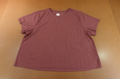 Threads 4 Thought Womens Size 2X Dark Pink Shelbie Triblend Pocket T-Shirt NWT