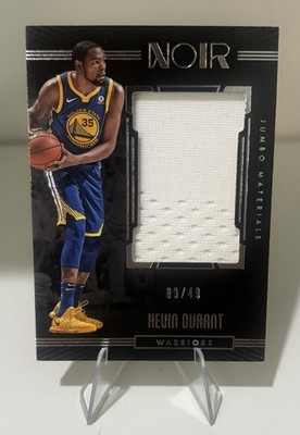 2017-18 Panini Noir Basketball Jumbo Materials Relic #JM-KD Kevin Durant #09/49