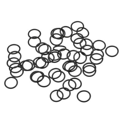 Fluorine Rubber O Rings, 9mm OD, 7mm ID, 1mm Width, Seal Gasket Black 50Pcs  *hu