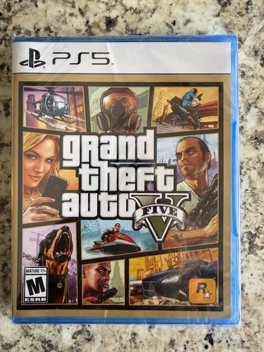 Grand Theft Auto V PS5 Brand New Factory Sealed PlayStation 5 GTA US