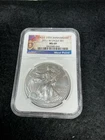2011(W) NGC MS 69 USA EAGLE $1 .999 SILVER - Purple Heart Label