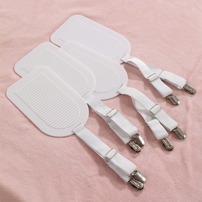 Adjustable Bed Sheet Straps Holders With Pressure Plate for Mattresses and Sofas